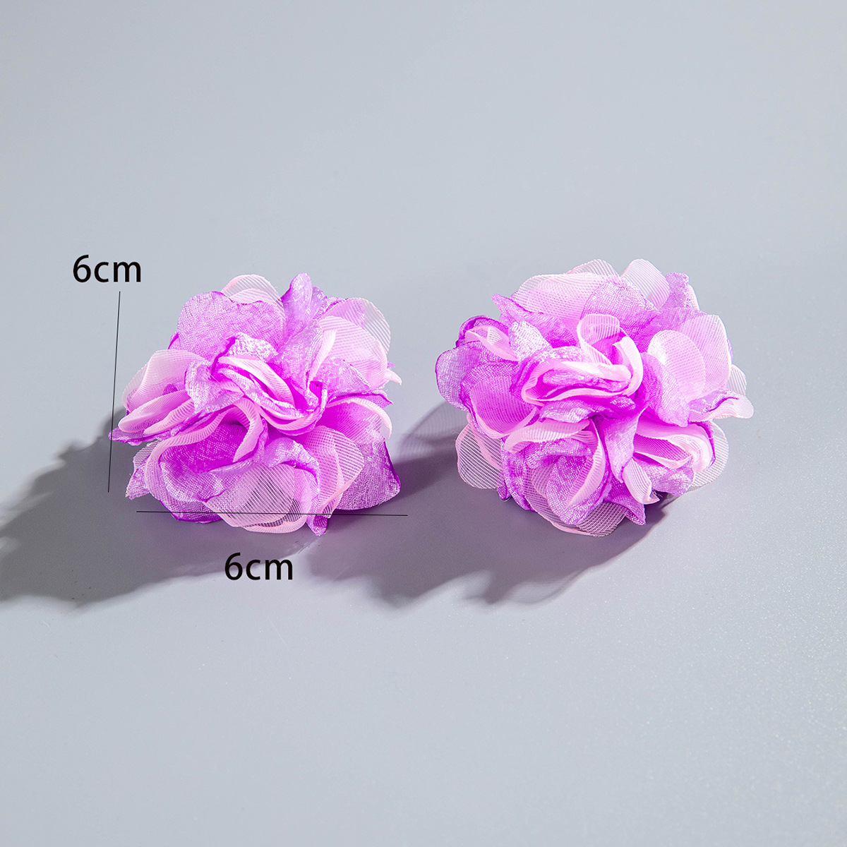 欧美跨境个性饰品紫色椭圆松石耳坠小众设计感玫瑰花朵耳环耳饰女详情23