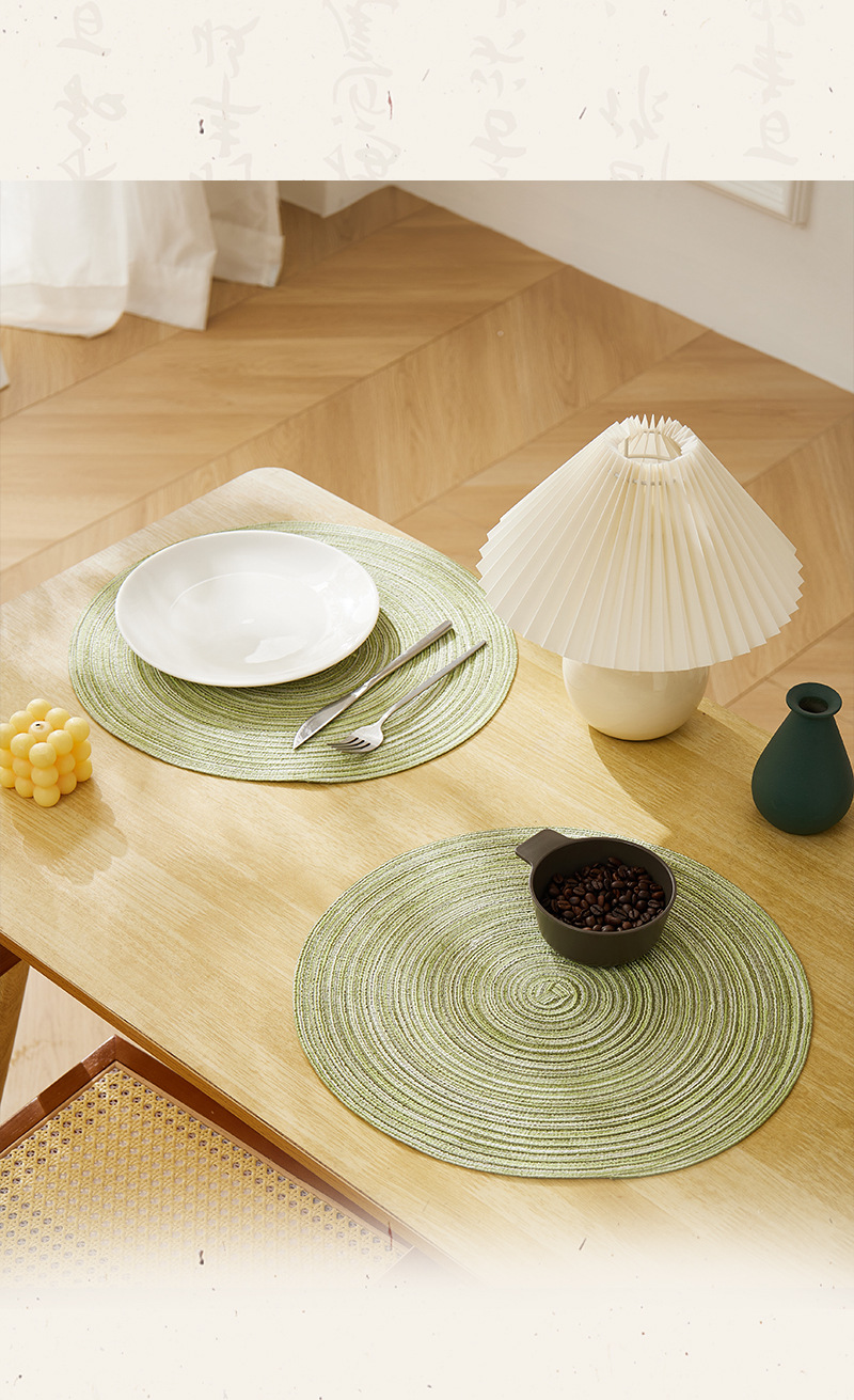 亚马逊北欧简约餐垫隔热防水餐厅桌垫家用杯子垫碗盘垫子防烫锅垫详情7