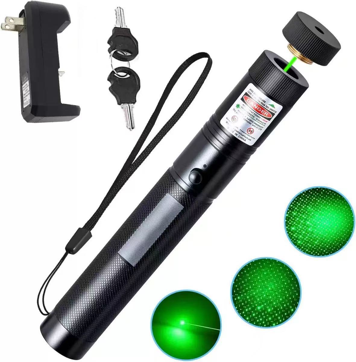 Model B Laser303 Laser Flashlight, Laser Shooter Electric Full Sky Star multi-pattern built-in battery direct plug charging version pic 10