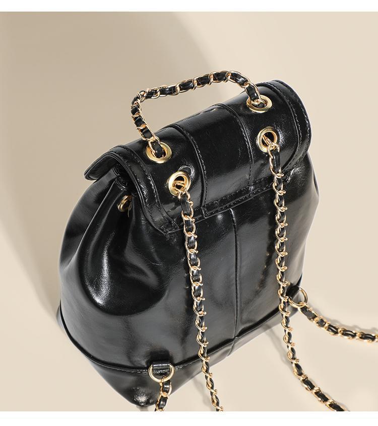 【直播专享】韩版小众链条双肩包2025新款女生旅行单肩包时尚通勤详情23