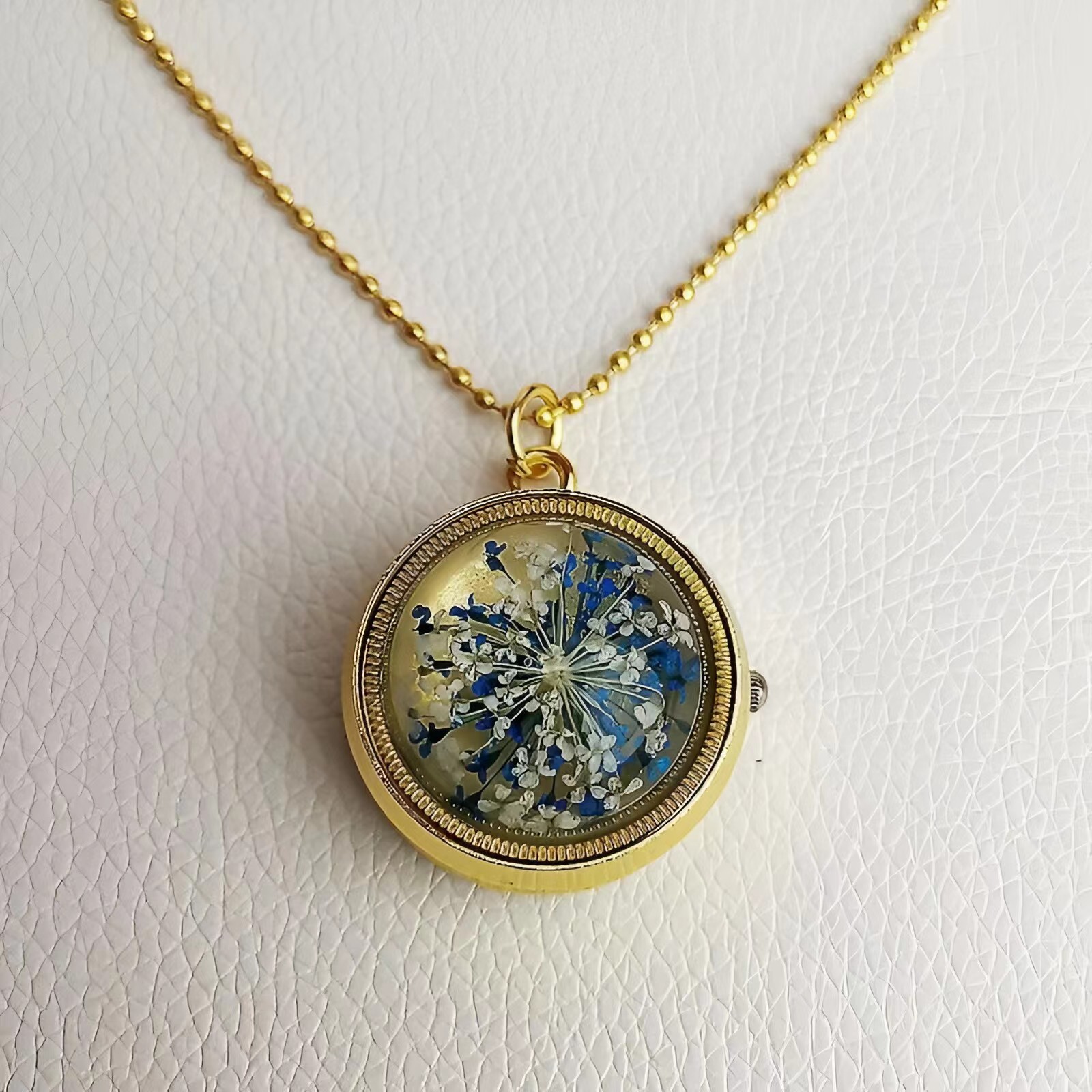 Cute student children lucky starfish rotating pocket watch, new gyroscope chain pocket watch, personalized and creative watch pic 9