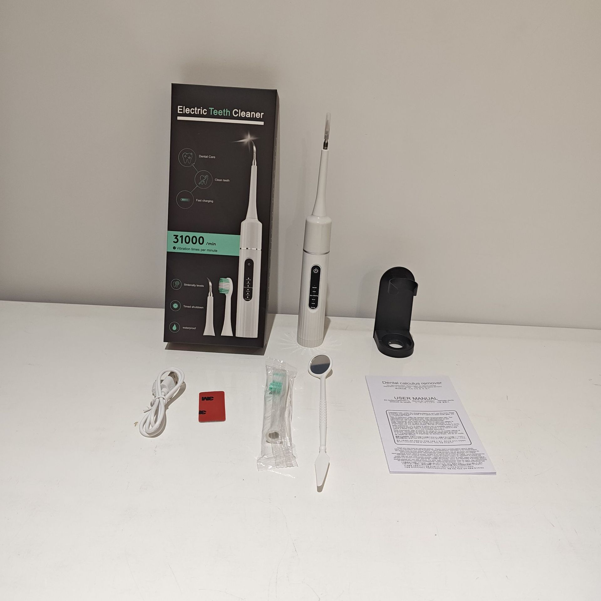 A popular foreign trade product, the six-in-one electric toothbrush set, portable tartar removal, teeth cleaning and beauty device pic 20