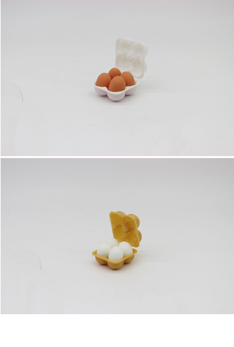 Dollhouse Miniature food toys 1:12 point model life setting Egg preservation box Egg tray pic 8