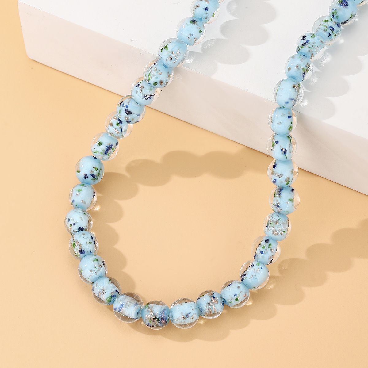 10mm glazed glass beads DIY beaded bracelet and necklace material wholesale trendy retro handcrafted jewelry accessories pic 6