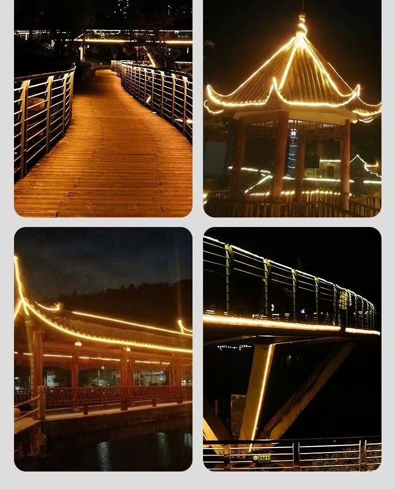 新款太阳能COB灯带户外防水超亮庭院阳台花园氛围灯别墅屋檐灯条详情23