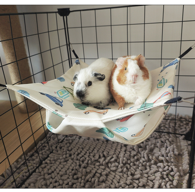 Cross-border pets: ferrets, guinea pigs, summer pets, hanging sleeping bags, hamsters, sugar gliders, squirrels, double-layer ice silk hammocks pic 6
