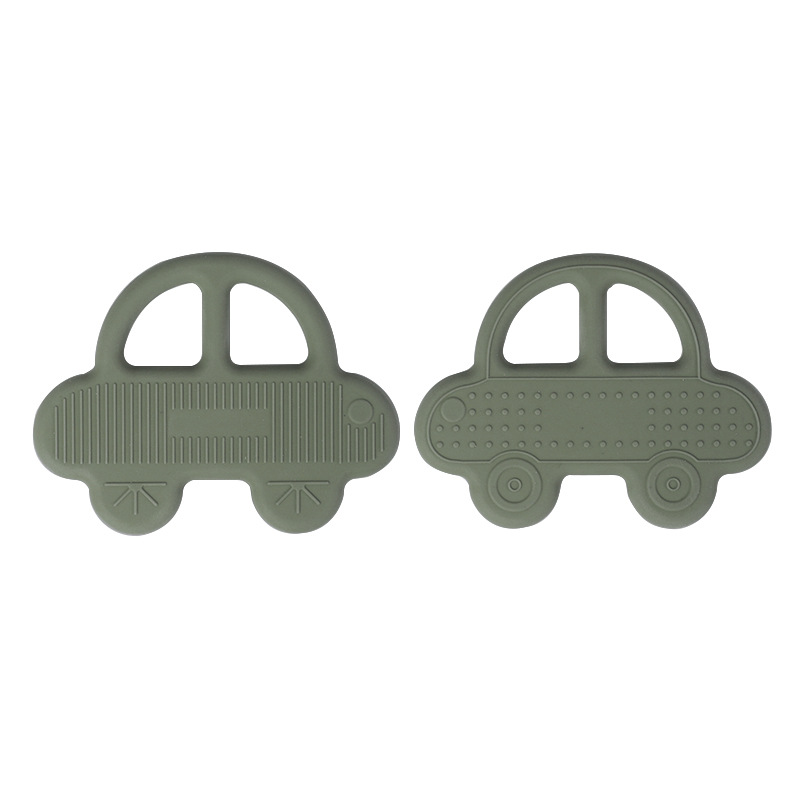 Cross-border silicone teething toys, Bite Bite Joy infant teething stick, baby comfort, anti-sucking, food-grade creative car pic 4