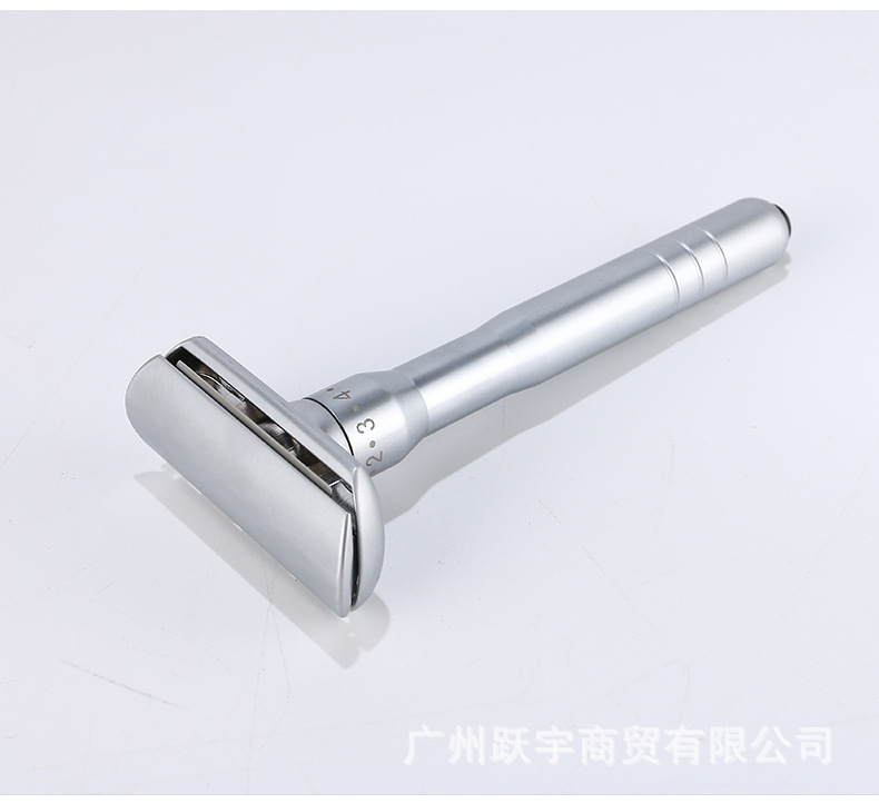 潮科剃须刀手动刮胡刀男士升级版可调锋利度老式剃头胡须双面刀架详情15