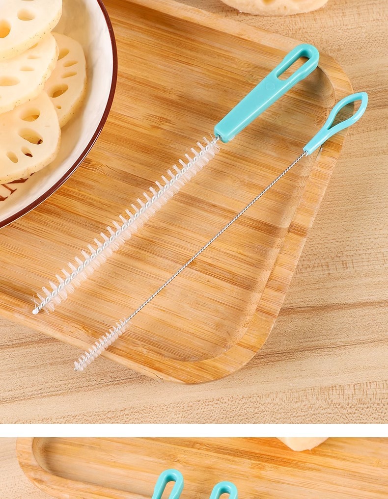 Lotus root hole cleaning brush, a fine lotus root cleaning tool, lotus root hole brush, cleaning tools, baby bottle straw brush, piping nozzle brush, bristle brush pic 8
