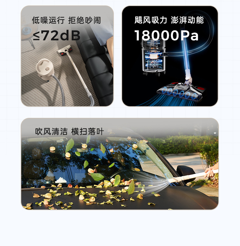 桶式吸尘器家用大功率桶式吸尘机干湿多用商用不锈钢跨境专供详情4