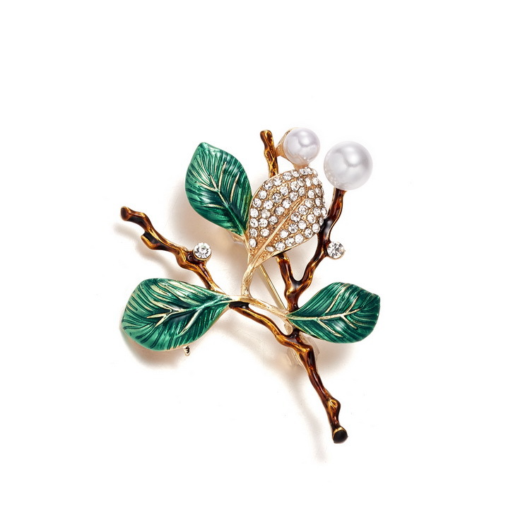 Cross-border best-selling plant series brooches, daisies, sunflowers, lacquered vases, maple leaf flower brooches and brooch accessories pic 32