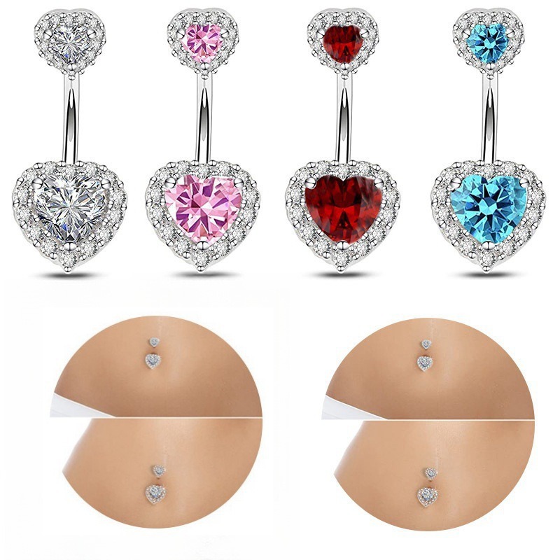 跨境热销316不锈钢合金光球肚脐环脐扣外牙脐钉欧美人体穿刺饰品详情1