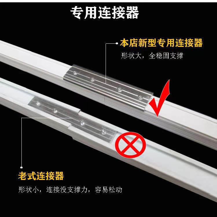 加厚窗帘轨道杆滑轨铝合金导轨双轨直轨罗马杆顶装侧装挂钩滑道轨详情7