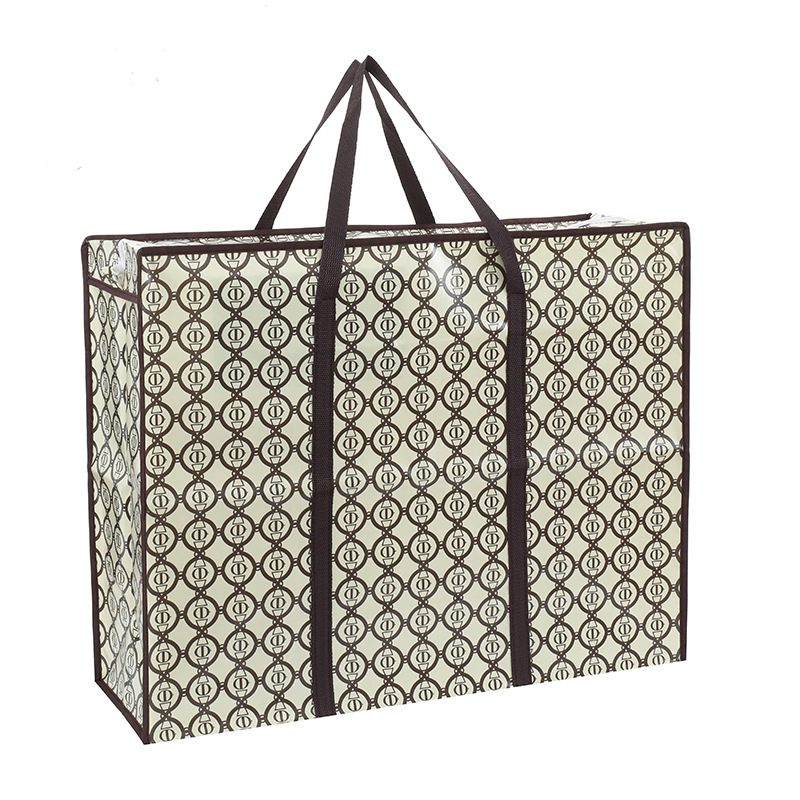 大容量加厚无纺布搬家袋防水防尘打包袋可爱可折叠行李收纳手提袋详情5