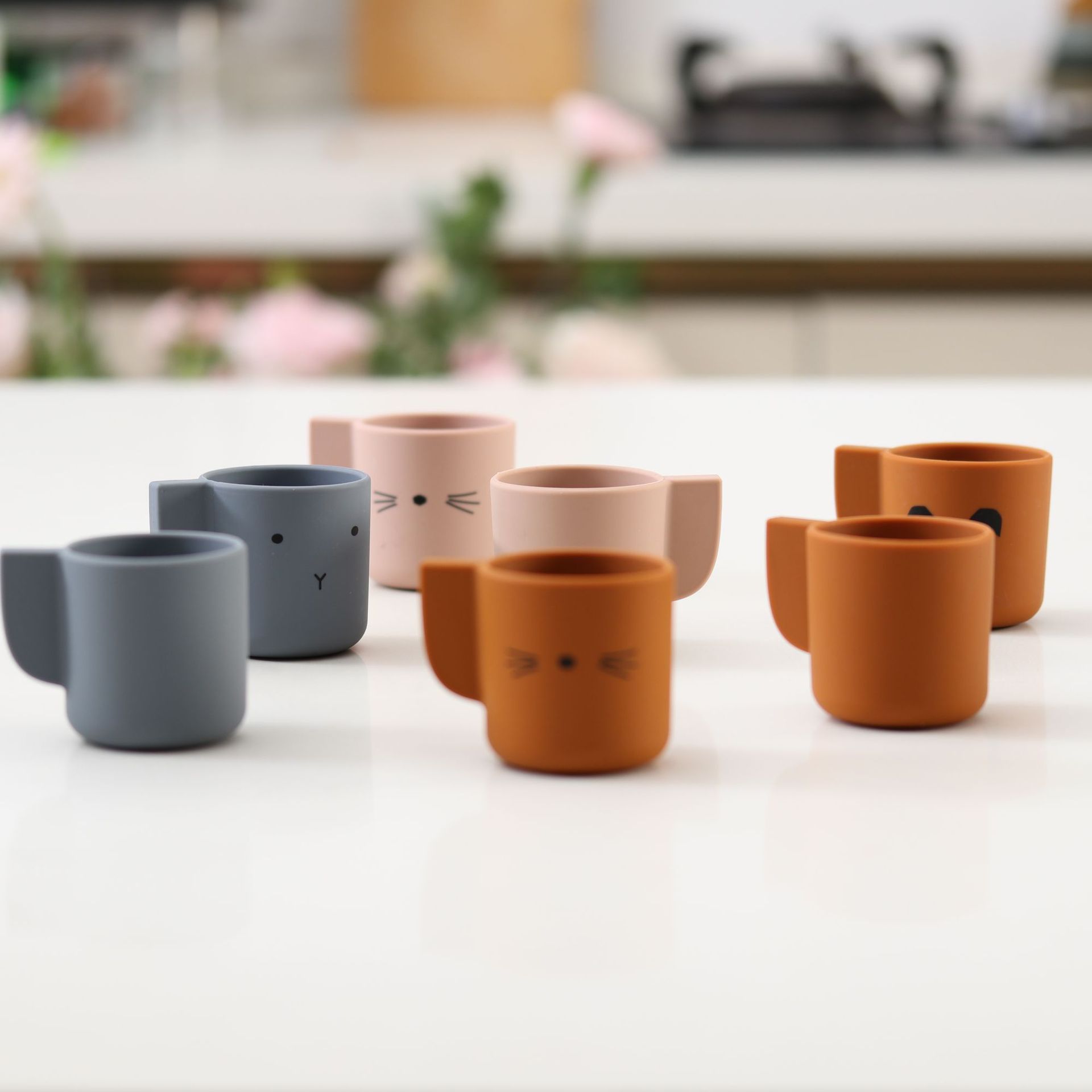 家用可爱兔子熊猫猫咪儿童卡通牙刷杯漱口杯喝水杯过家家杯子详情8