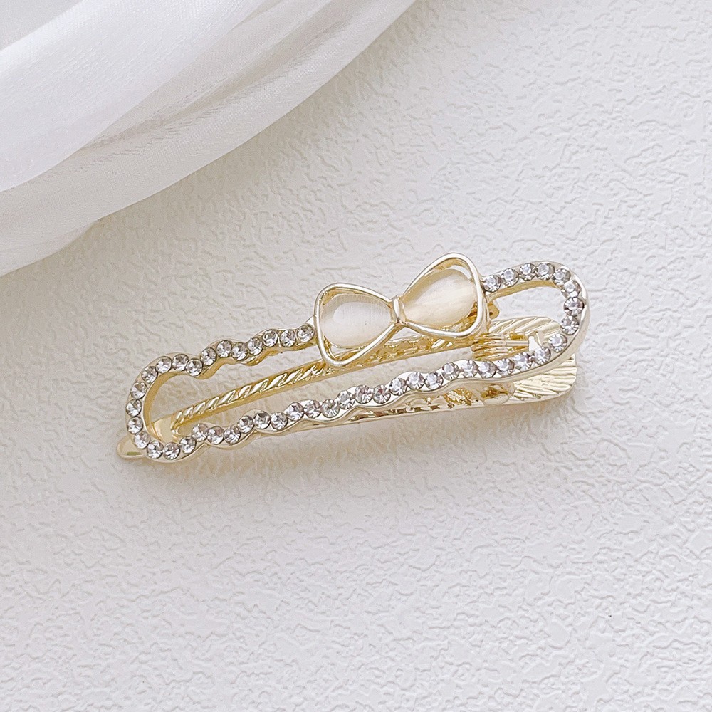 Korean flower headwear clips, rhinestone, frog clip at the back of the head, simple bangs clip, top clip, hairpin, female butterfly pic 6