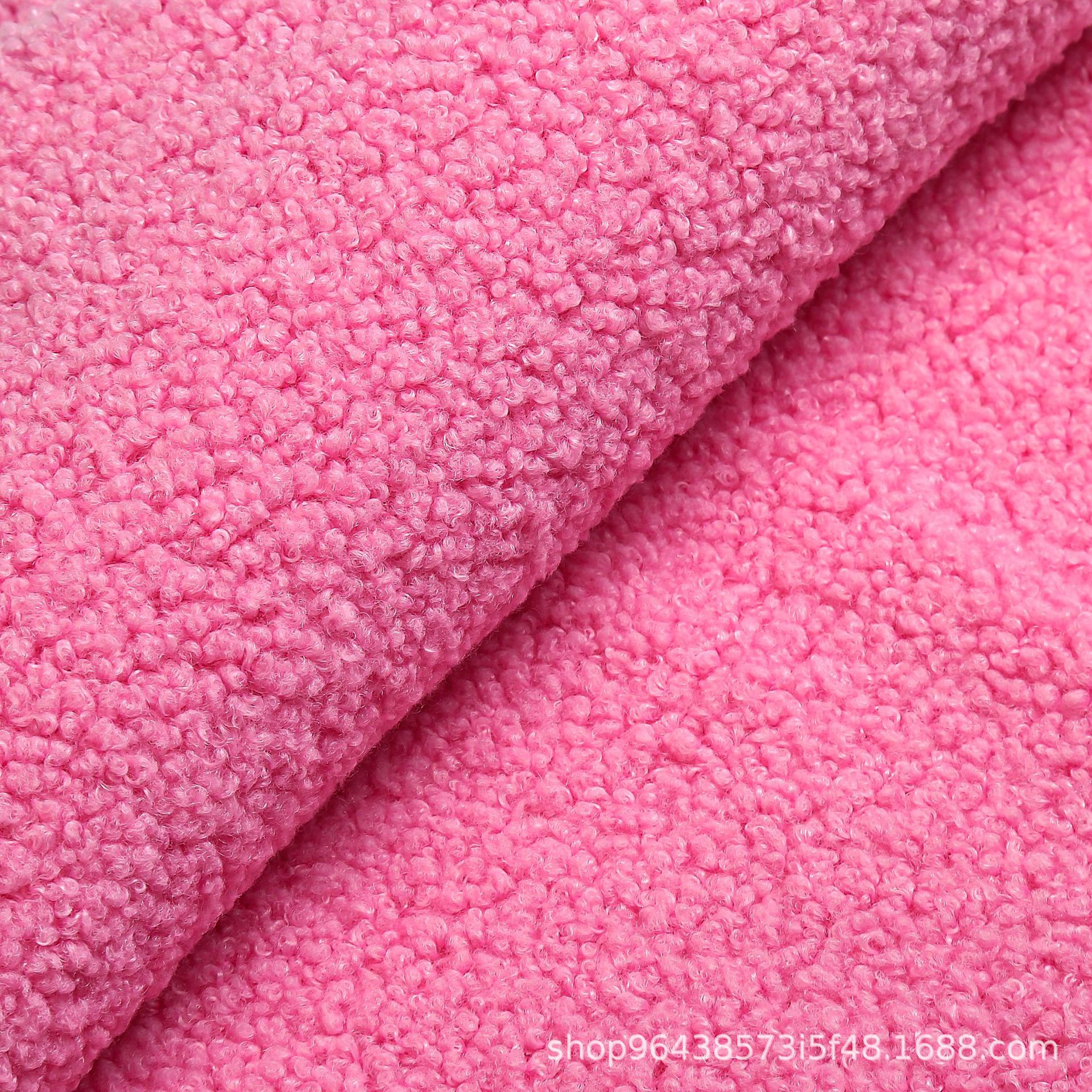 泰迪绒布料500g涤纶小颗粒毛绒手套沙发坐垫外套家纺地毯地垫家用地垫详情7