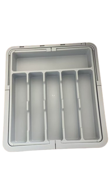 厨房餐具分格收纳盒可伸缩刀叉分类整理盒四向伸缩抽屉式餐具盒详情19