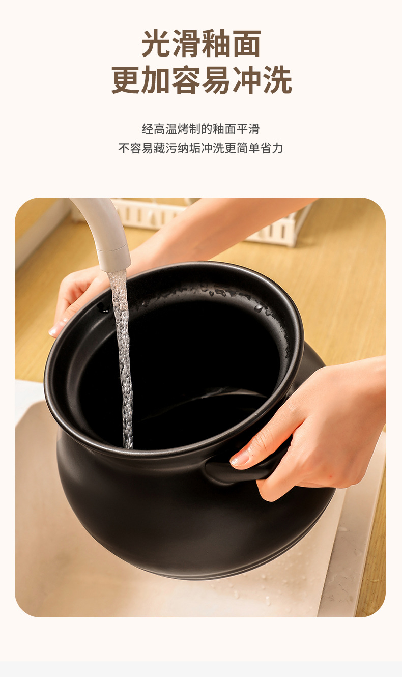 Carefully selected commercial high-temperature resistant large-capacity ceramic soup POTS, Chinese herbal stew POTS, clay pot POTS, household gas stoves, and clay pot wholesale pic 19