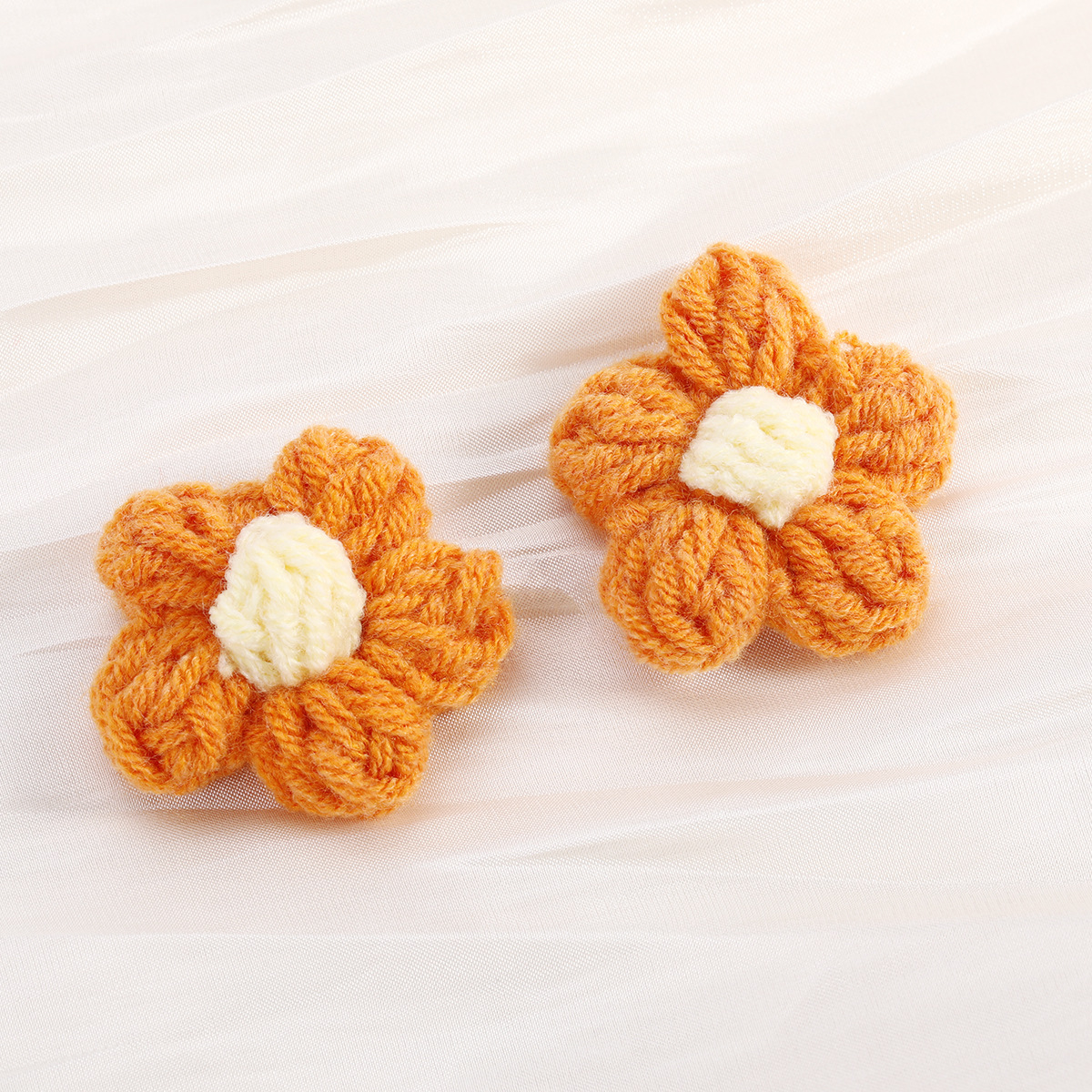Cute handmade choux pastry, cotton, wool, thread, flower diy accessories, corsages, clothing accessories, bag pendants materials pic 22