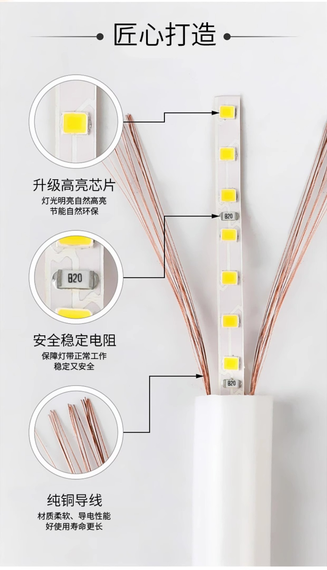 360-degree circular acrylic neon light strips for night light decoration pic 9