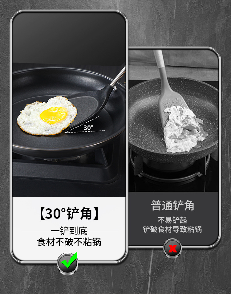 硅胶锅铲家用316食品级耐高温不粘锅防烫铲炒勺炒菜铲子套装详情17