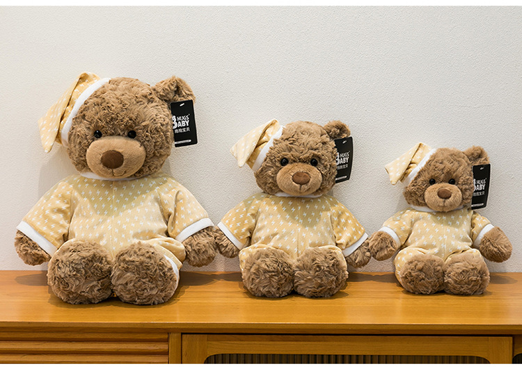 新款睡衣佩吉小熊毛绒玩具送朋友生日礼物卧室飘窗摆件兑换大娃娃详情5