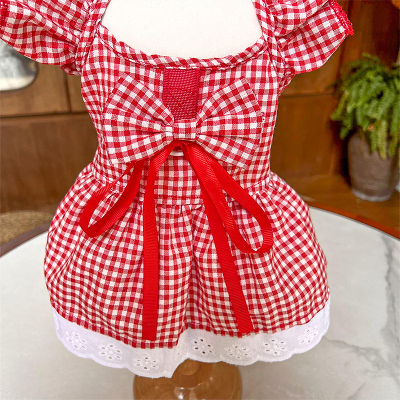 宠物衣服飞袖三色连衣裙春夏款泰迪比熊柯基小狗猫咪服装用品批发详情16