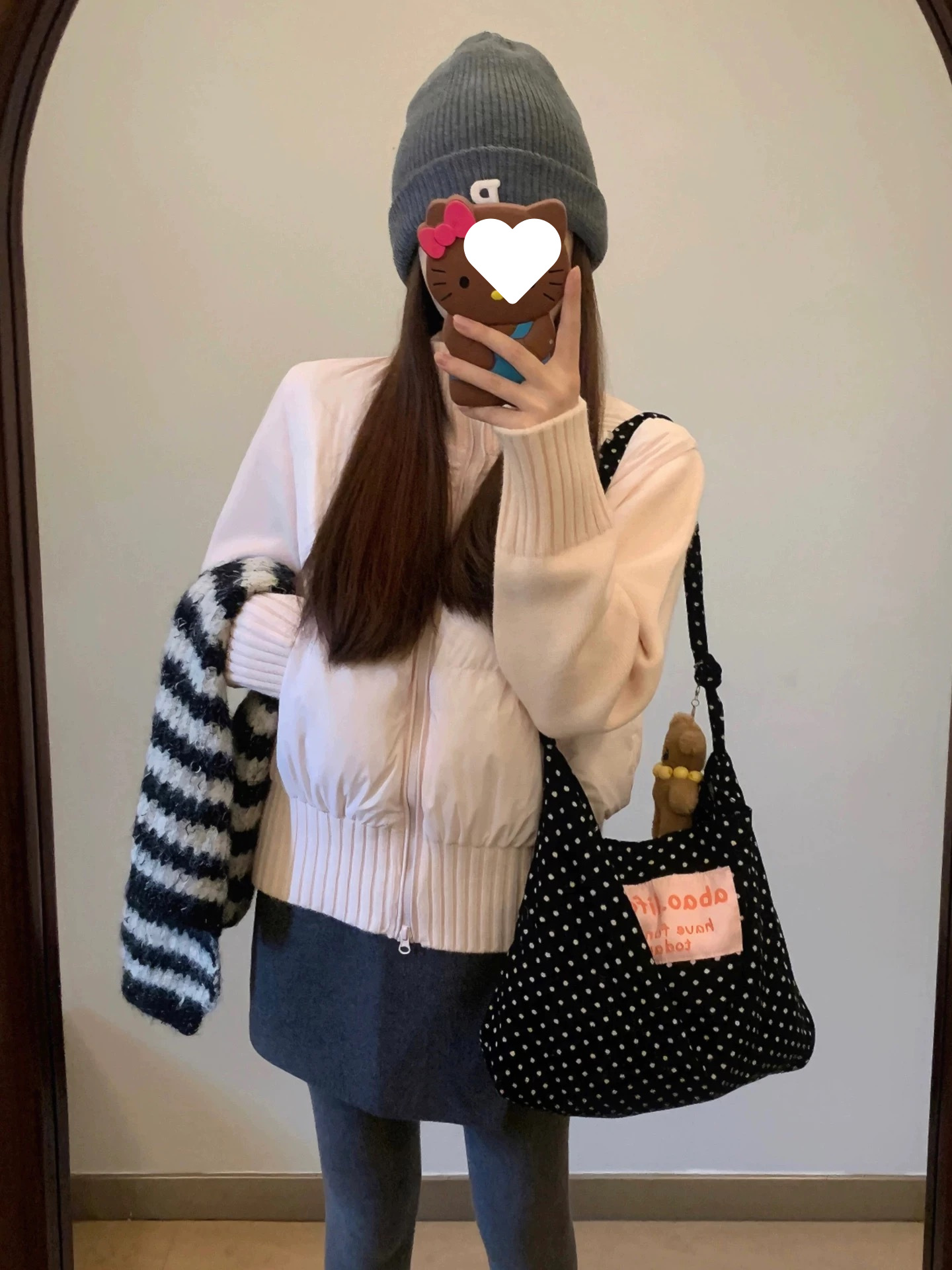 新款羽绒服女短款秋冬季2025小个子白鸭绒加厚针织袖白色轻薄外套详情13