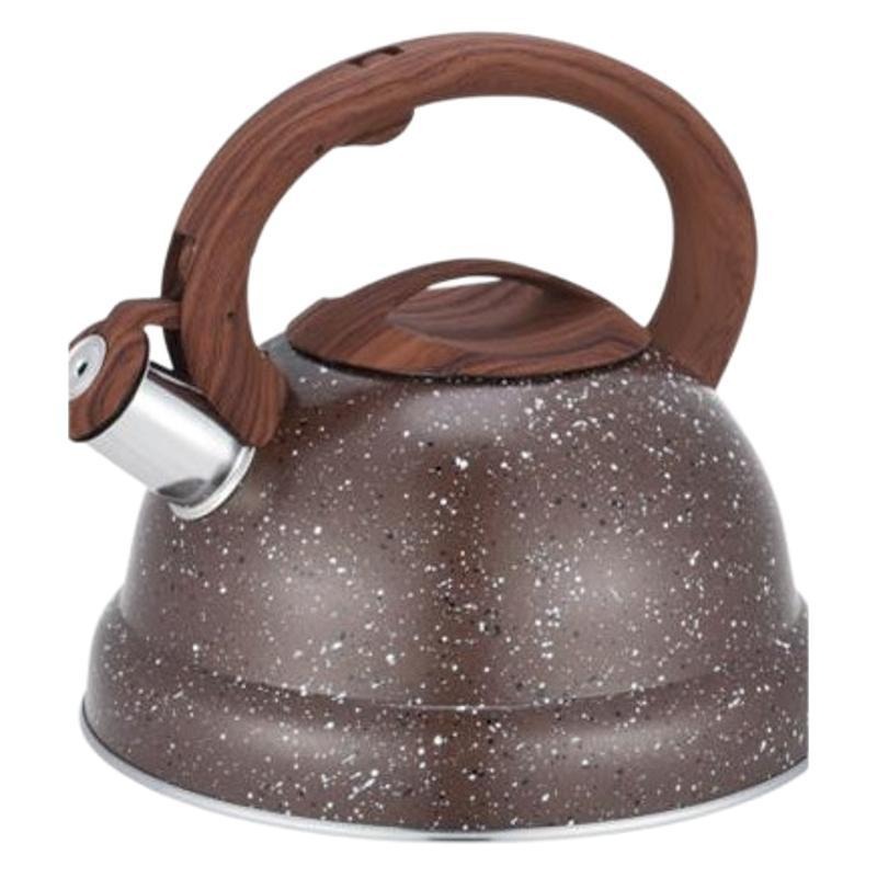 Wholesale 3L wood-grain handle sounding kettle, Amazon cross-border kitchen stainless steel sounding kettle, gas universal pic 4