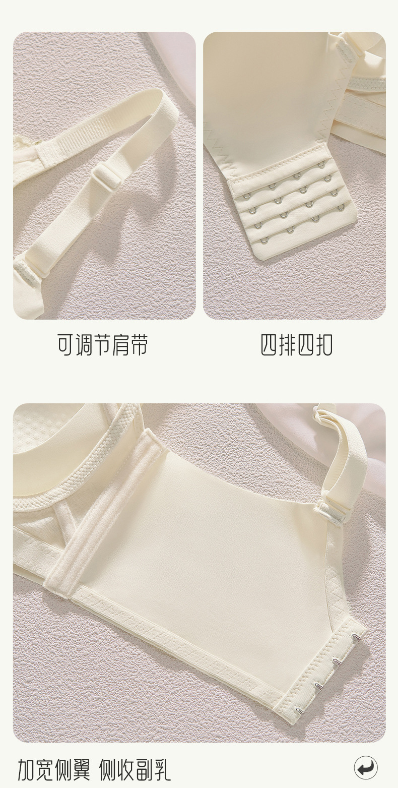 New comfortable bra for women, small breasts gathered to look larger, top support anti-sagging, lace-shaped adjustable underwear pic 19