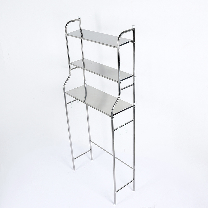 Customized bathroom floor shelves, washing machine washbasin storage racks, toilet washroom no need for drilling pic 7