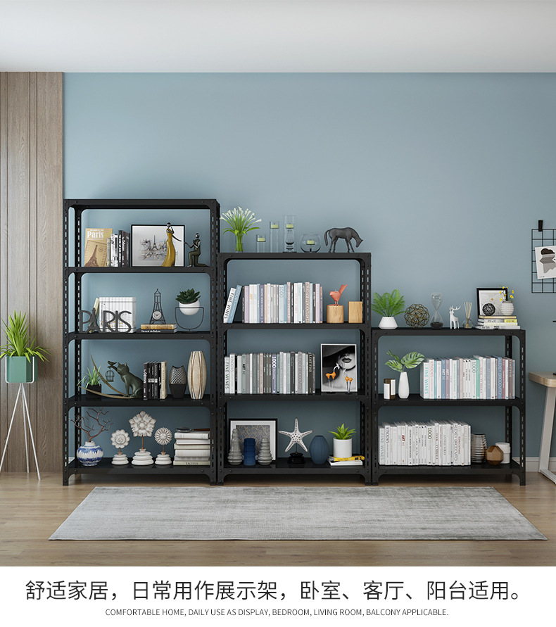 角钢货架仓储家用仓库置物架多层展示架自由组合多功能储物铁铁子详情13