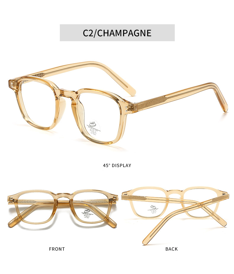 跨境i潮ns风TR90眼镜插芯脚超轻防蓝光平光眼镜可配近视眼镜框架详情9