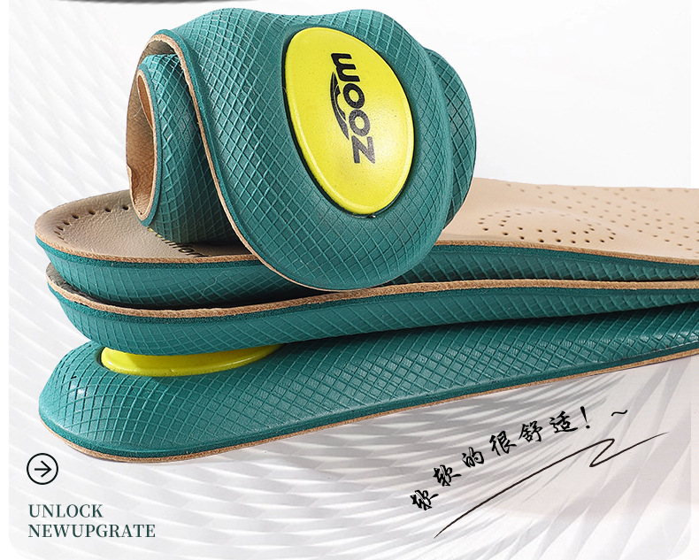 Top layer sheepskin insole, genuine leather, sweat-absorbing, odor-proof, high-elasticity, shock-absorbing, business, casual, comfortable white shoes, Martin boots, sports pic 12