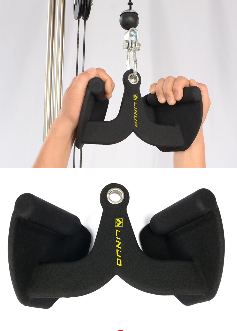 High pull-down handle, low pull-down grip, back exercise accessories, sitting row, back muscle training, gantry, back pull training pic 4