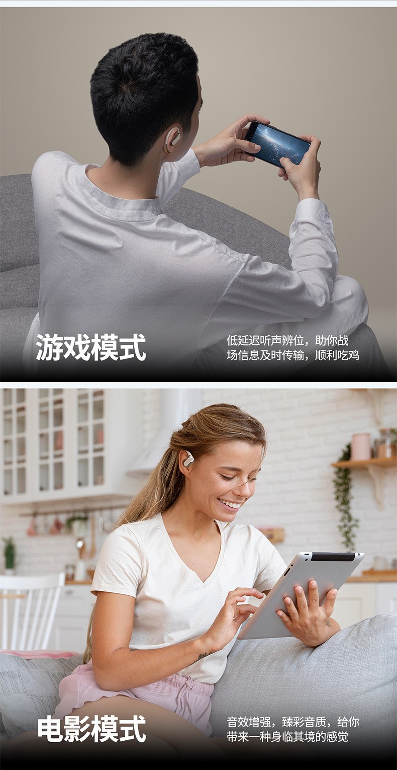 AI Intelligent Simultaneous Interpretation Q18 Bluetooth Headphones OWS over-ear multi-functional color screen Ultra-long battery Life Bluetooth headphones pic 8