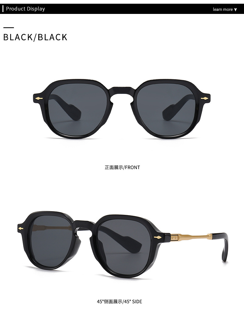 跨境欧美窄小框外贸SUNGLASSES潮流街拍摩登魅力复古太阳镜6068详情5