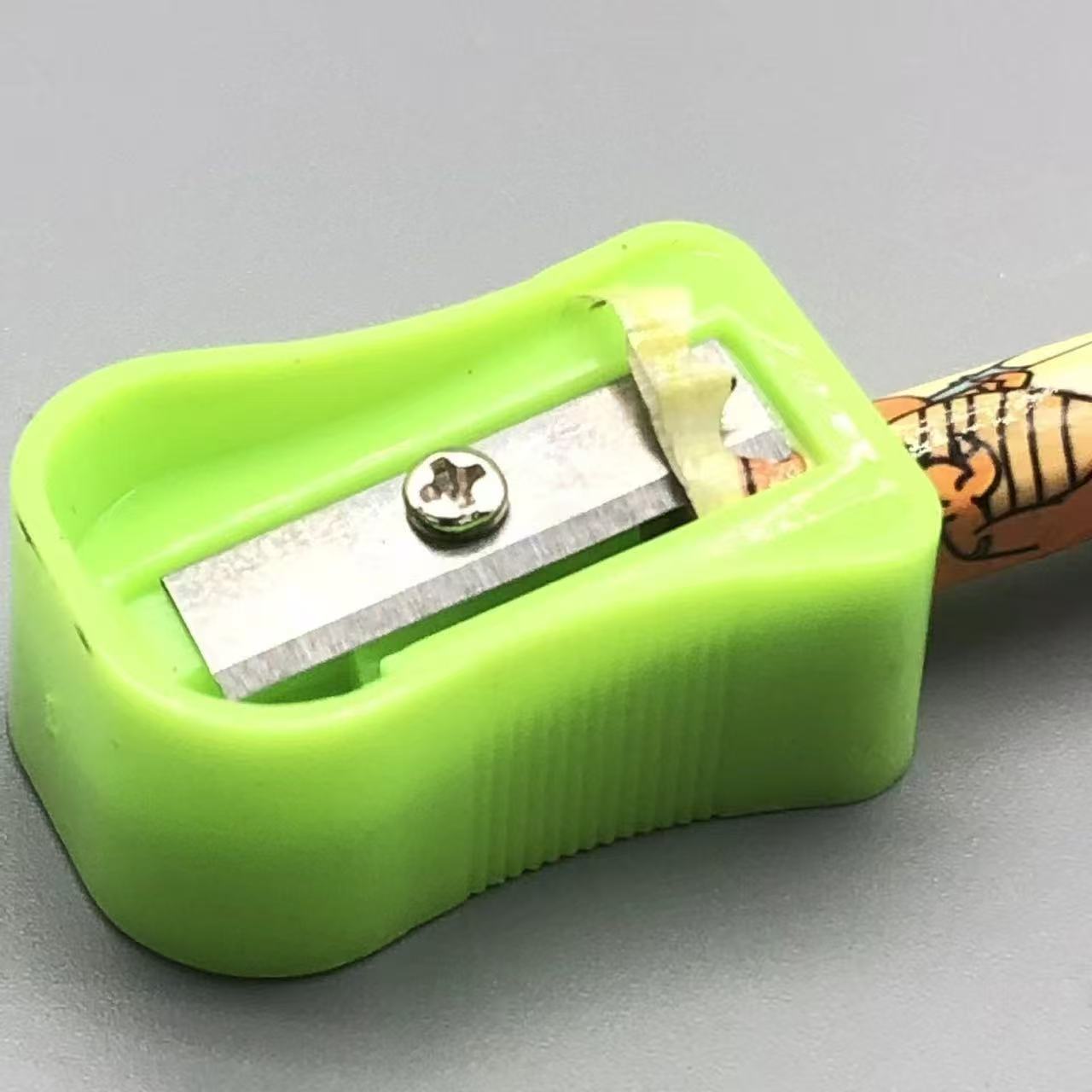12 small leather-tipped pencils with pencil sharpeners, box gift, student graphite core 2B dinosaur pencils pic 4