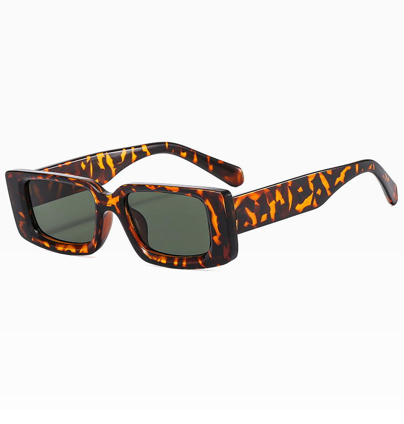 Square narrow-framed sunglasses for women with a high-end feel, new Instagram trendy sunglasses, millennium hot girl photo glasses, cross-border pic 16