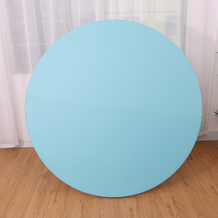 外贸折叠圆桌家用酒店饭店折叠大圆桌客厅餐厅户外简易塑料折叠桌详情34