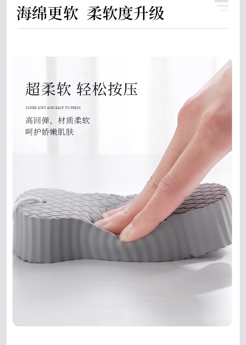 搓澡海绵儿童搓澡沐浴棉不伤皮肤成人后背搓澡巾浴擦洗澡搓泥专用详情12