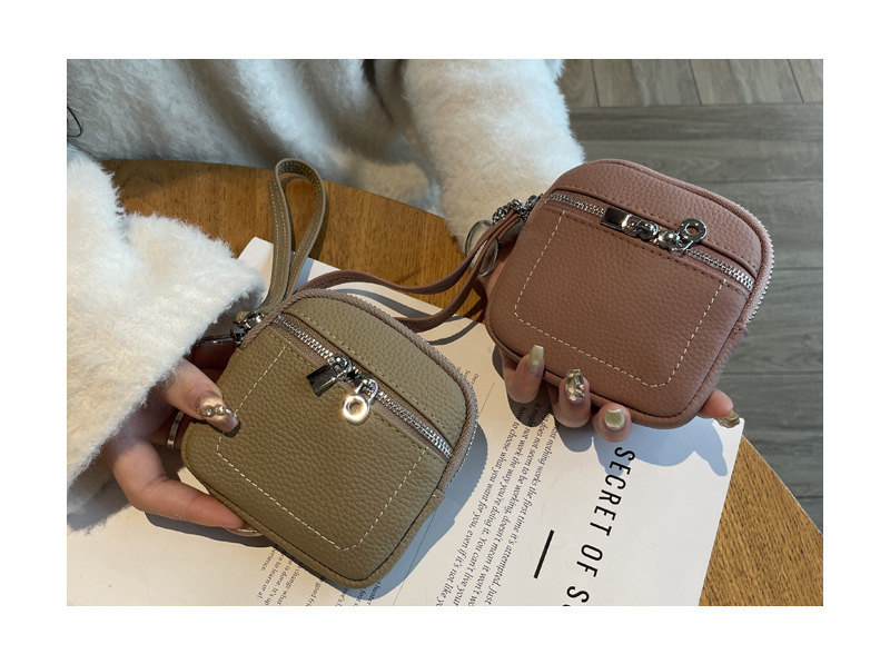 零钱包头层牛皮手拿包日常搭配真皮手腕包跨境热卖口红包2025新款详情16