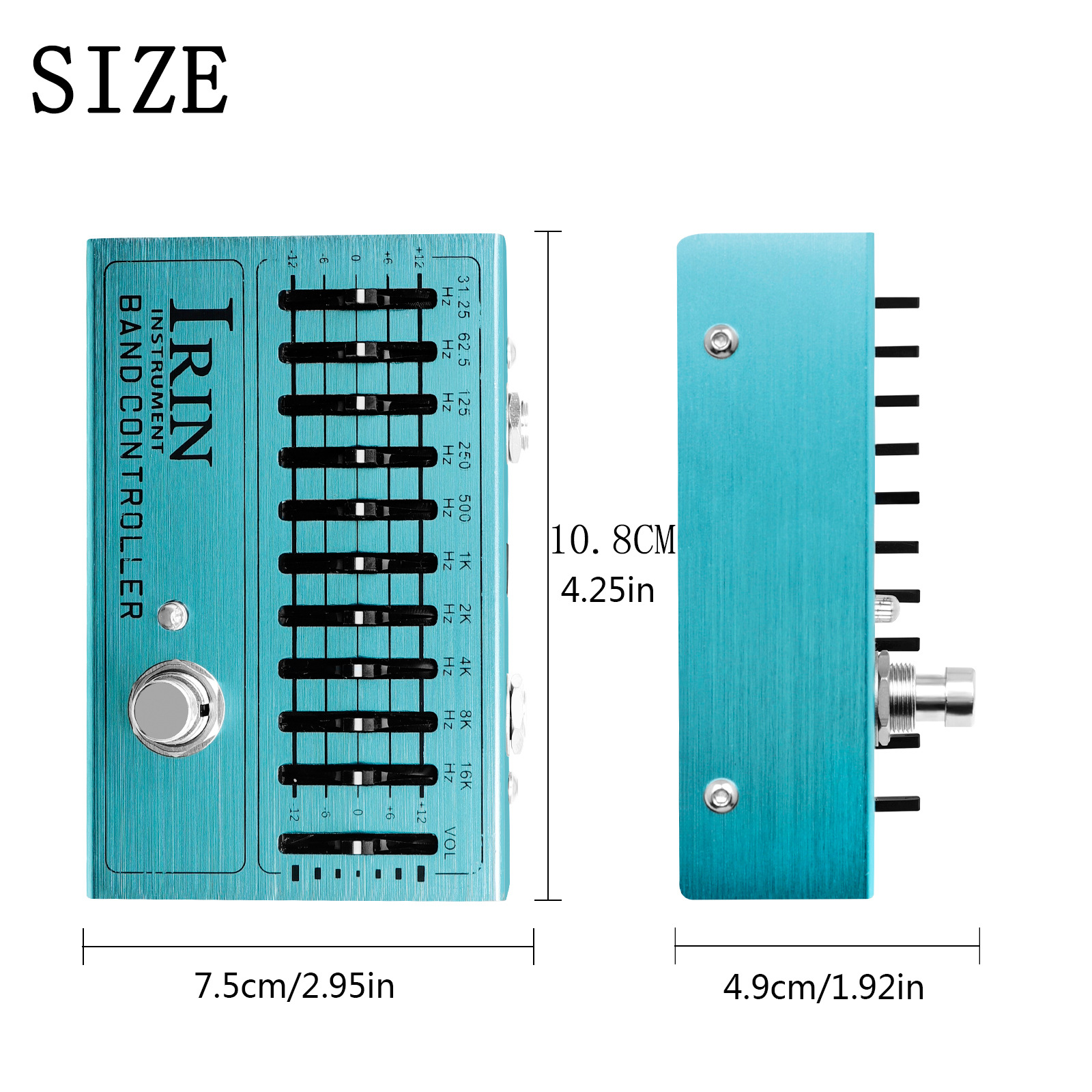 Wholesale of cross-border IRin 10-band equalizer EQ electric guitar single effect pedal adjustment pedal electric guitar controller pic 2