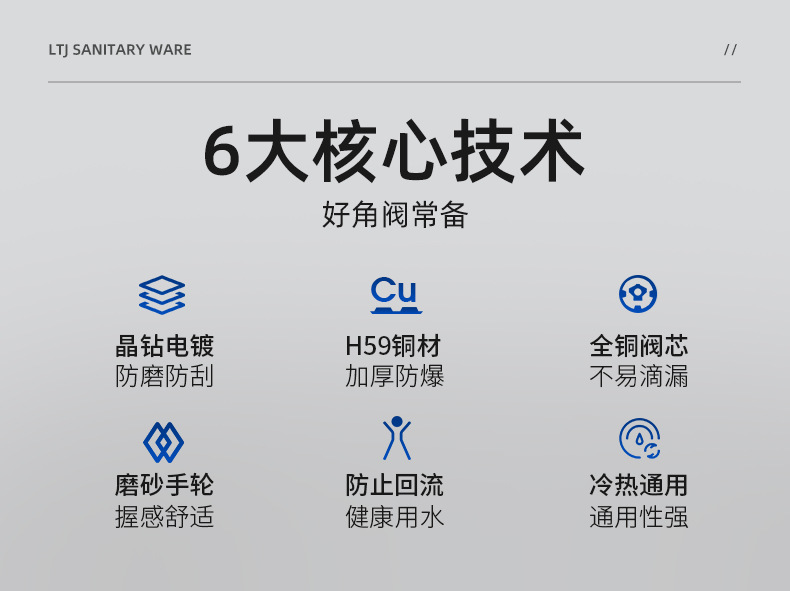 老铜匠角阀纯铜热水器马桶全铜三角阀冷热家用阀门开关角阀大流量详情5