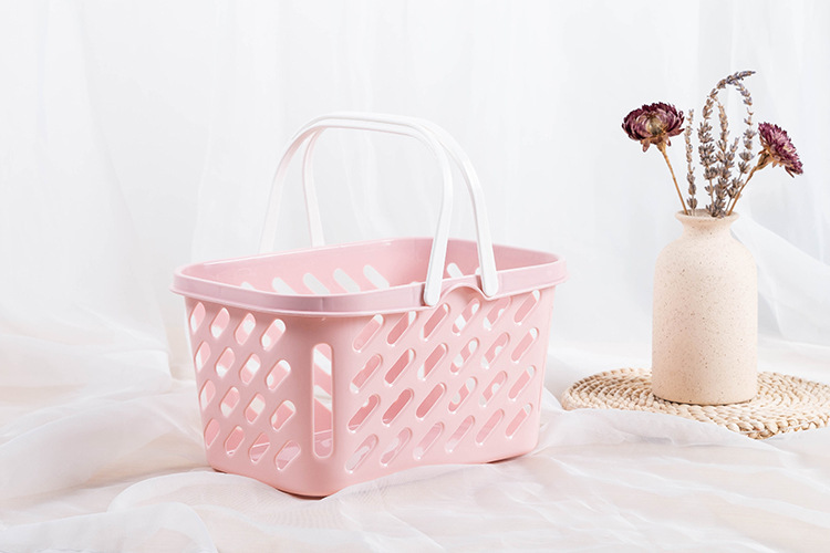 Shopping baskets, small hand-held baskets, bath baskets, toiletry baskets, plastic storage baskets, storage frames, fruit baskets, vegetable baskets pic 21