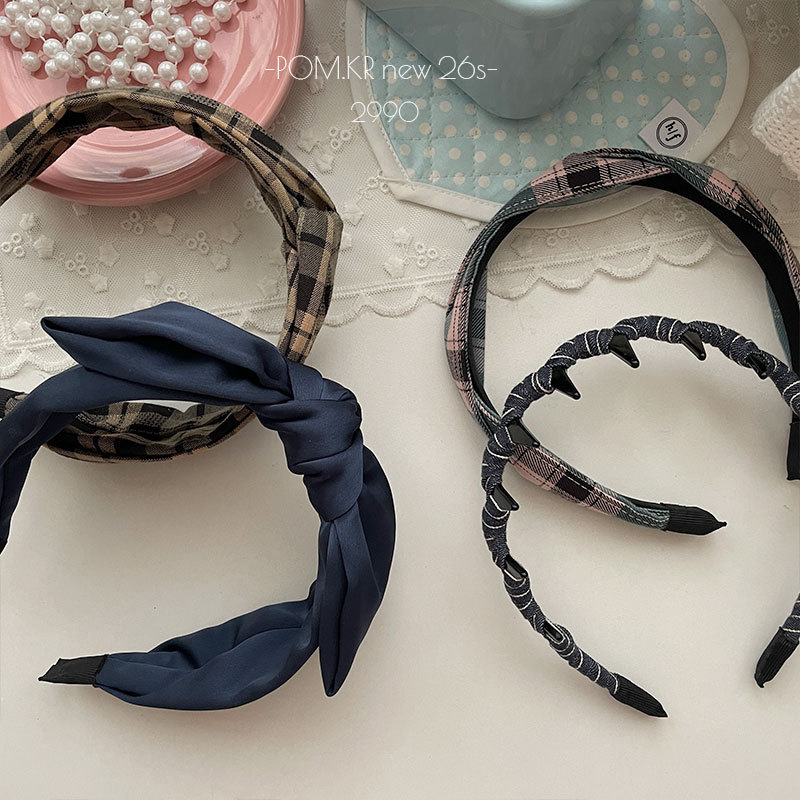 Korean satin style high head headband for women, simple letter style, versatile for autumn and winter, sweet hair accessory for girls, headwear pic 5