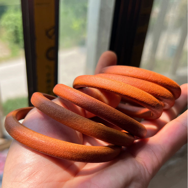 Wholesale diy cowhide bracelets, tochigi saddle leather bracelets and bangles, lifetime rings, top layer raised cowhide without splicing bracelets pic 12