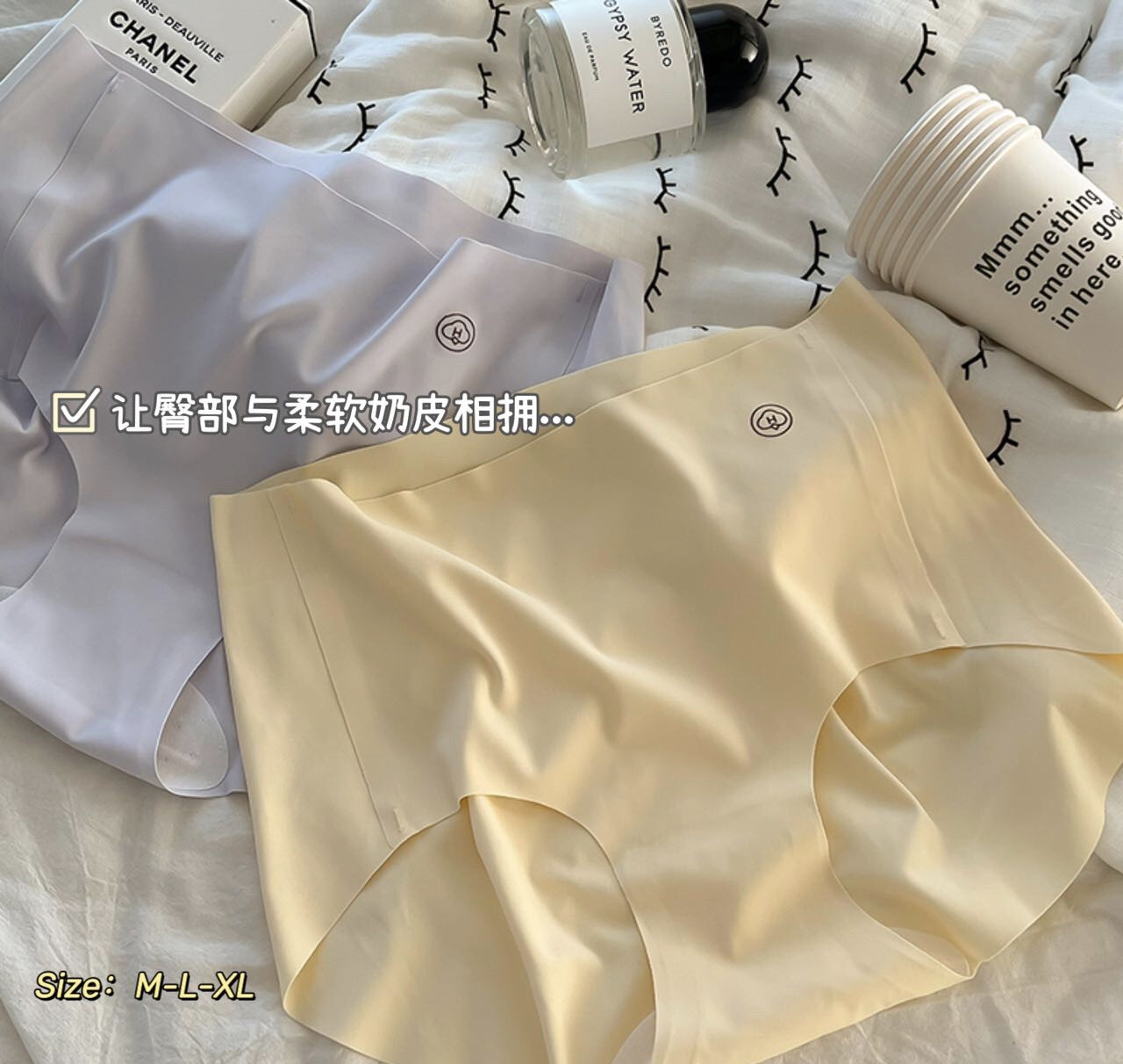无痕内裤女裸感蜜桃臀纯棉抑菌不夹臀女士内裤透气运动隐形三角裤详情8