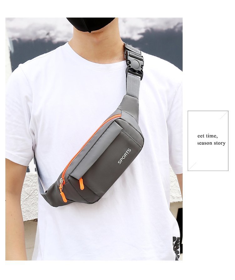 印字定LOGO腰包 休闲胸包运动手机零钱旅行骑行跑步健身收纳小包详情12